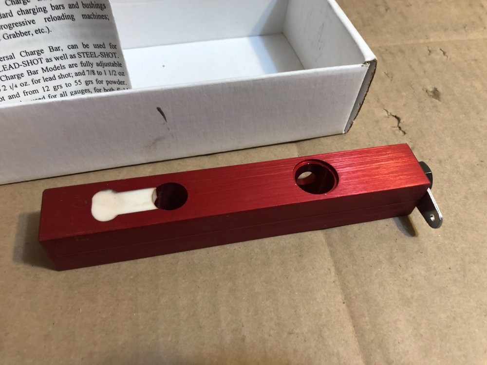 3x red ALUMINIUM Regular CHARGE BARS FOR MEC PROGRESSIVE press