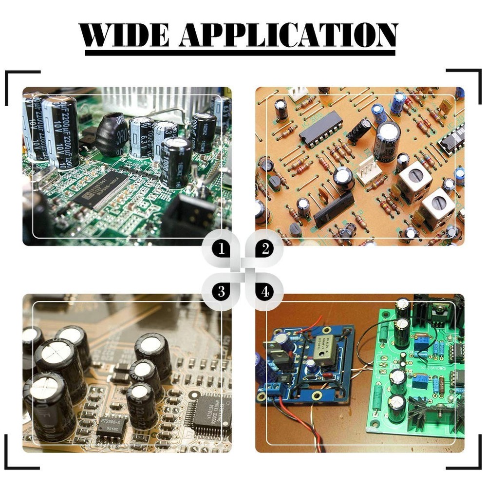 Comprehensive 240Pcs Assorted Capacitor Kit - 0.1uF to 1000uF for Electronics
