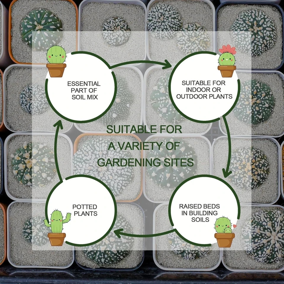 15QT Horticultural Perlite Bulk, Organic Perlite for Plants, Course Perlite for