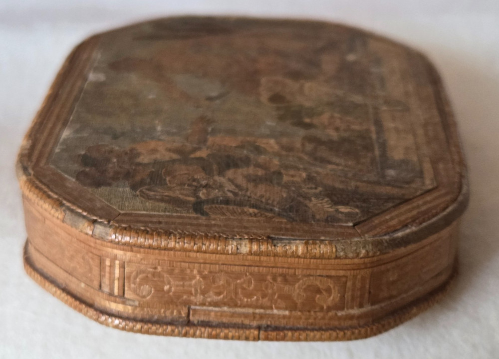 18th Century Straw Snuff Box