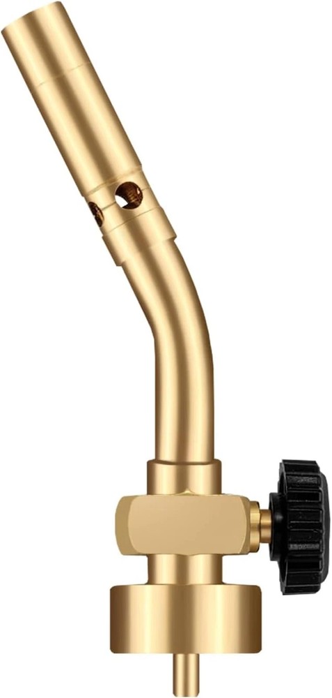 DOMINOX Propane Torch Head, Manual Start Solid Brass Brazing Torch Fuel by MAP M