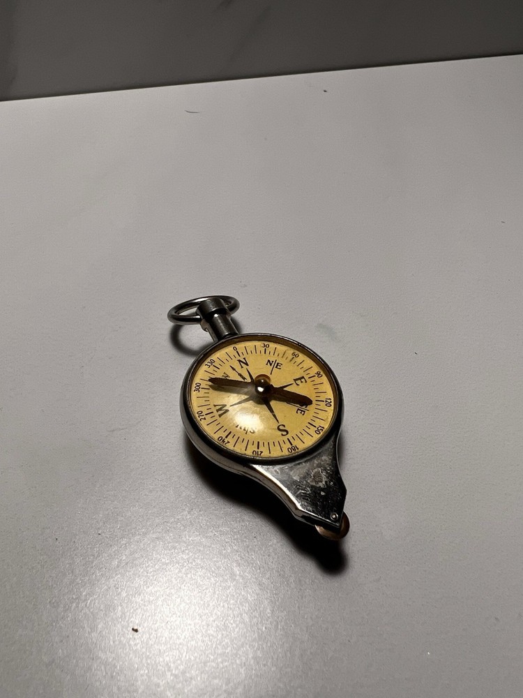 Antique German Map Measurer Opisometer Tool Compass Curvimeter - Working