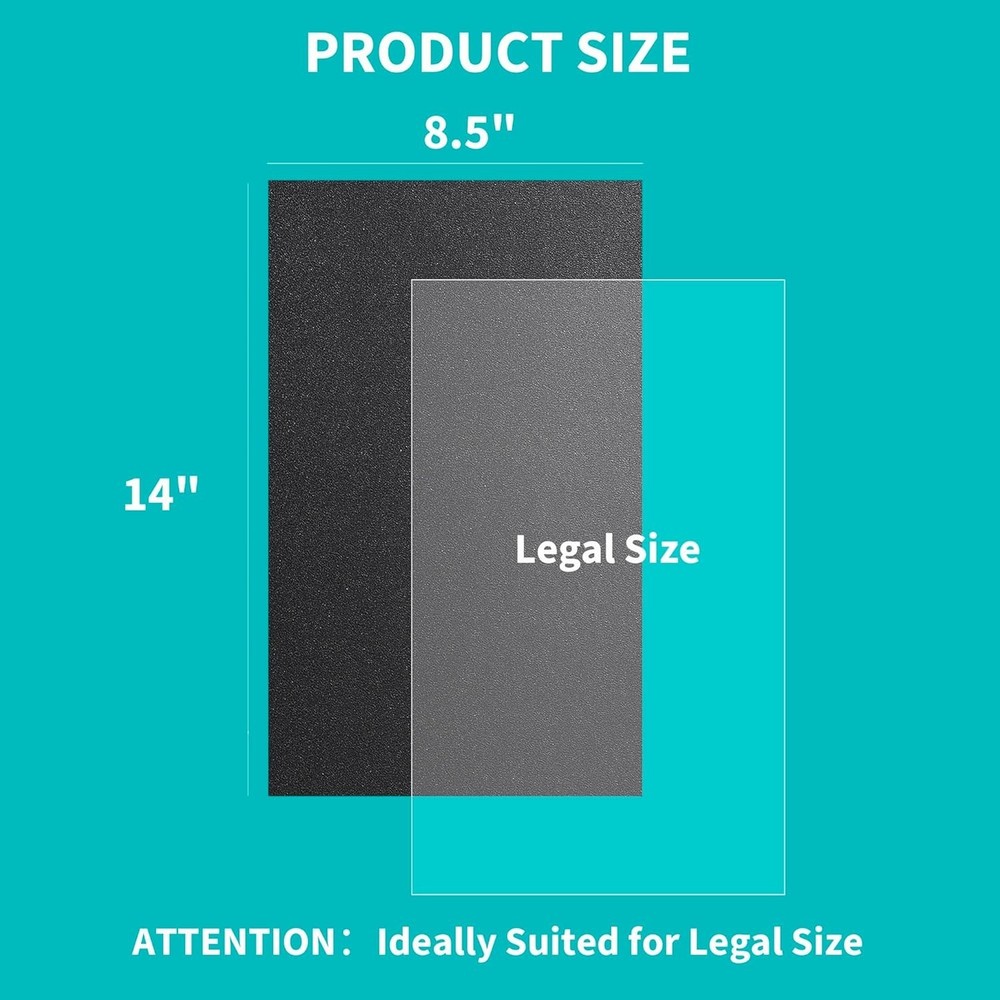 100 Pack Binding Covers and Backs Set, 8.5 x 14 In