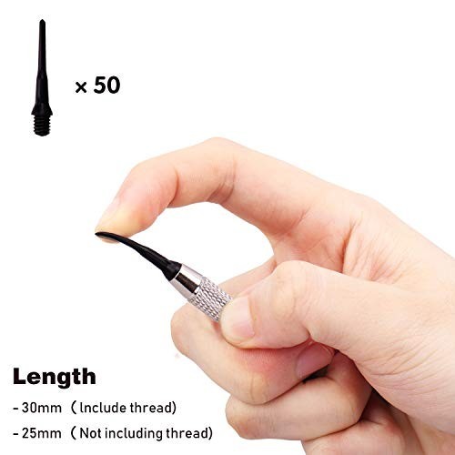 Professional Soft Tip Darts Set - 9 Pcs 18g for Electronic Dartboard + 50 Tips &