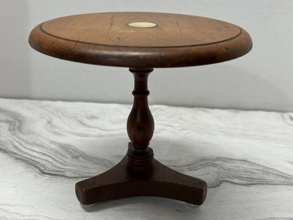 Antique Apprentice Piece Salesman Sample Tilt Top Table Miniature