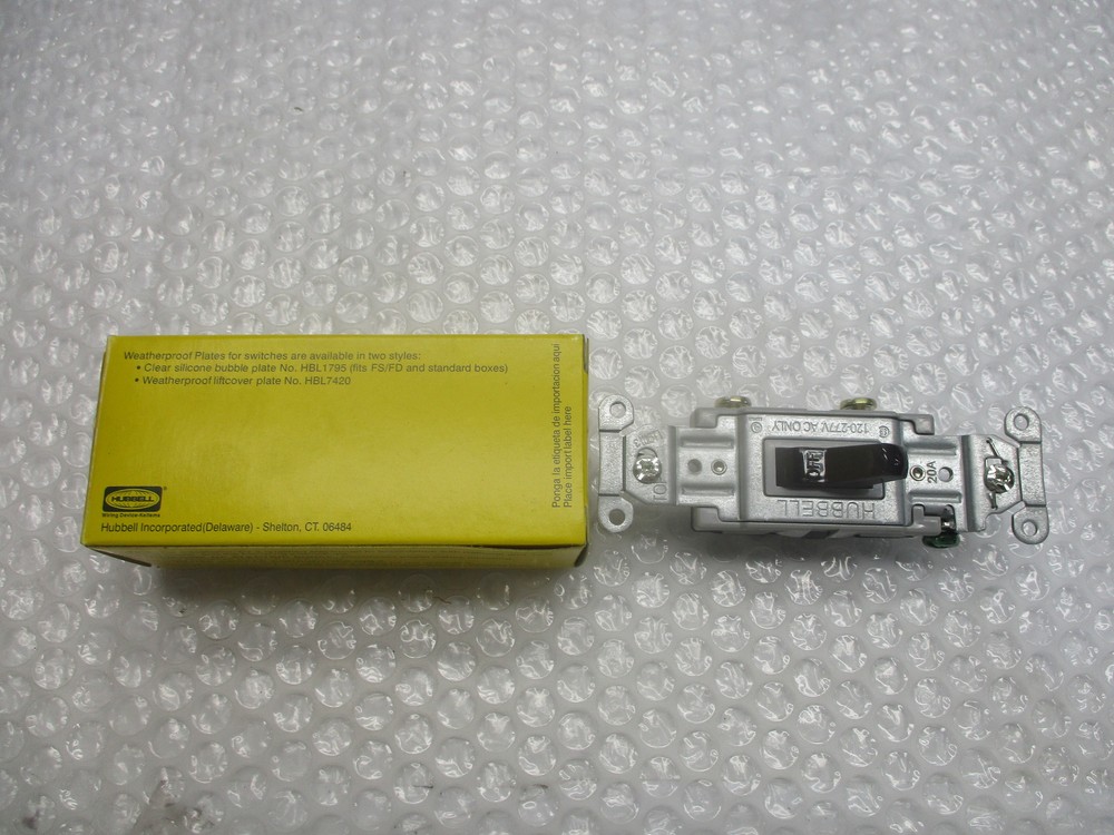 HUBBELL CS120 SINGLE POLE SWITCH NSMP