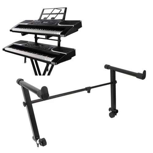 Universal Second Tier Stand for Electronic Piano Keyboard Stand, 2 Tier