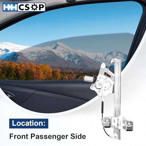 Front Right Passenger Side Power Window Regulator w/Motor Assembly Replacement