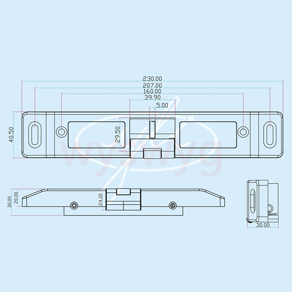 Electric Strike For Push Bar For fire exit door with Push-rod lock Status Output