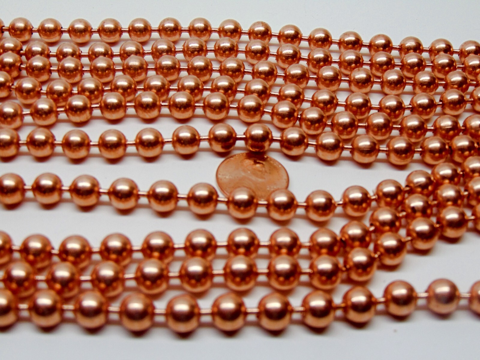 Large 8mm Genuine COPPER Ball Chain Necklaces and/or Bracelets ~ Chunky Beads