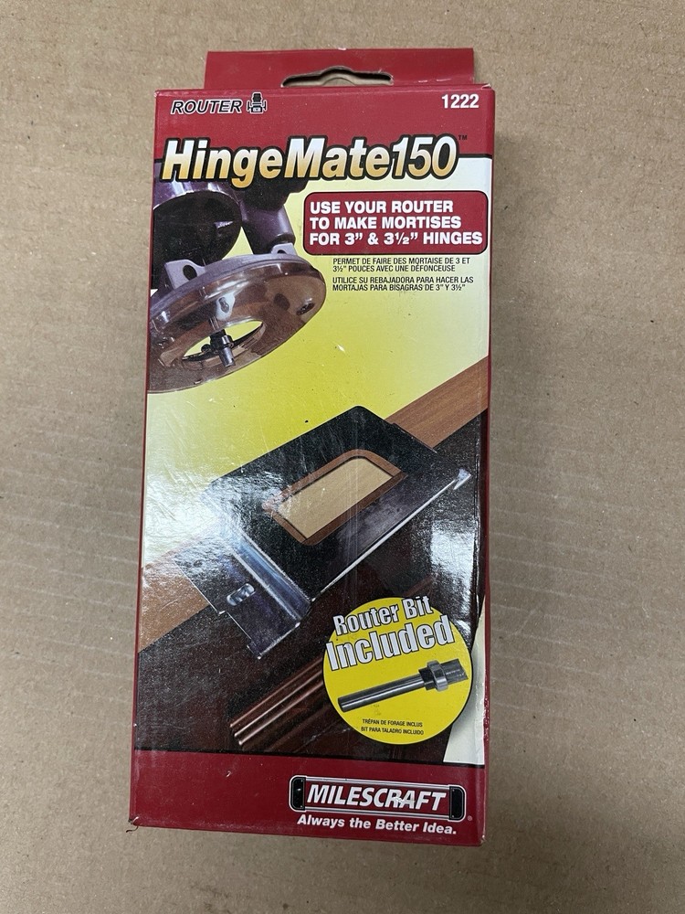 Hinge Mate 150 – Door Hinge Installation Kit/Mortiser Template (for 3" & 3-1/2"