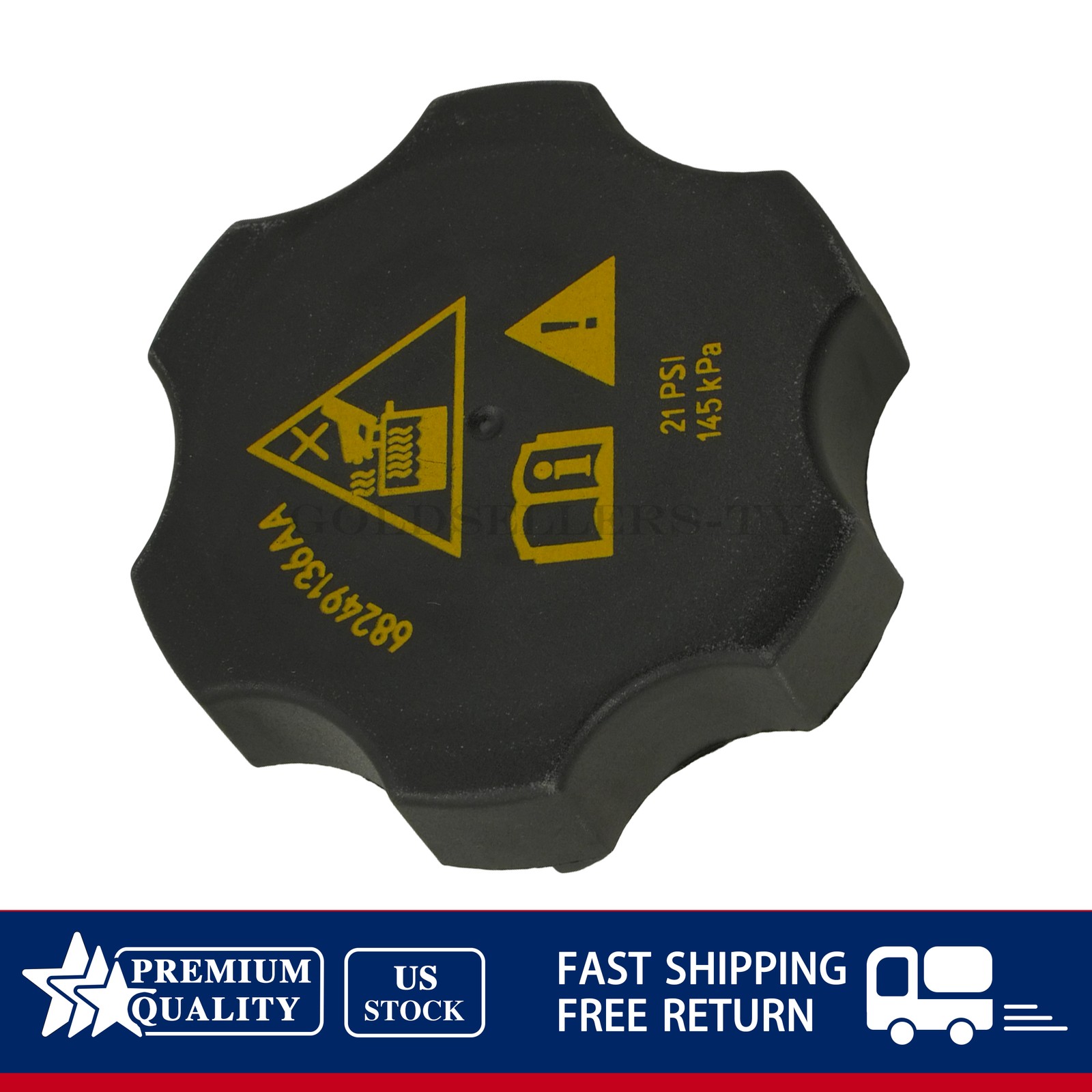 NEW Radiator Coolant Recovery Cap For Chrysler Dodge Jeep Ram 13-21 68442532AA