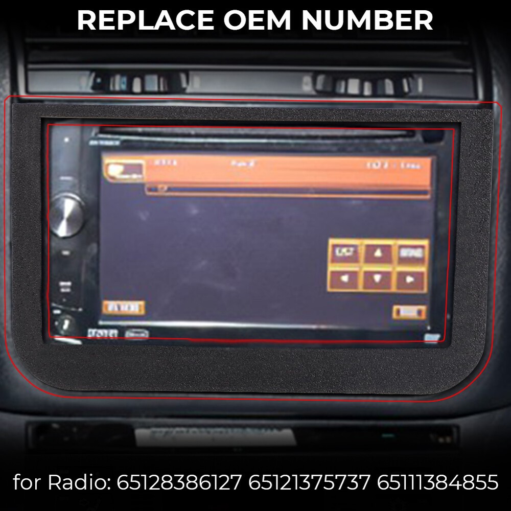 For 1992-1998 BMW 3-Series E36 Double DIN Headunit Fascia Panel Bezel Combo US