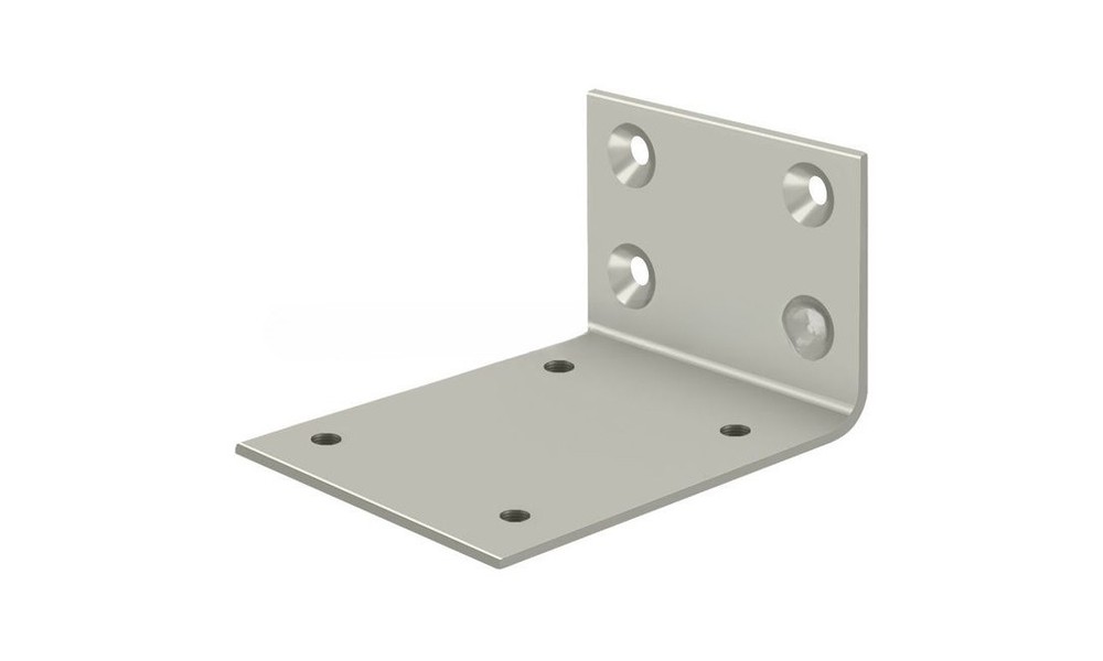 JB-DASH95 Solid Jamb Bracket for DASH95 Double Action Spring Hinge Brushed Nicke