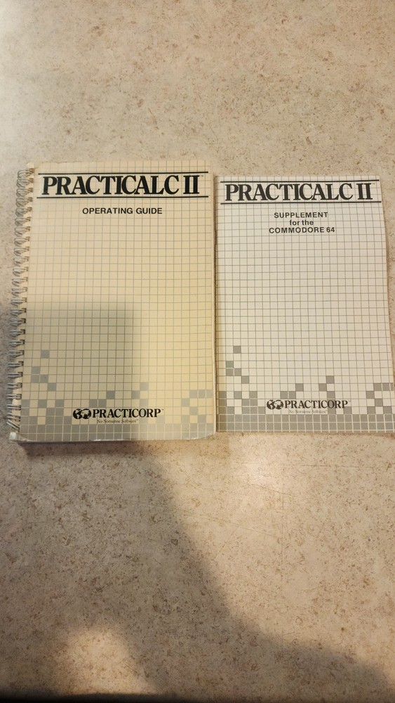 PRACTICALC II PREACTICORP SPREADSHEET PROGRAM MANUALS