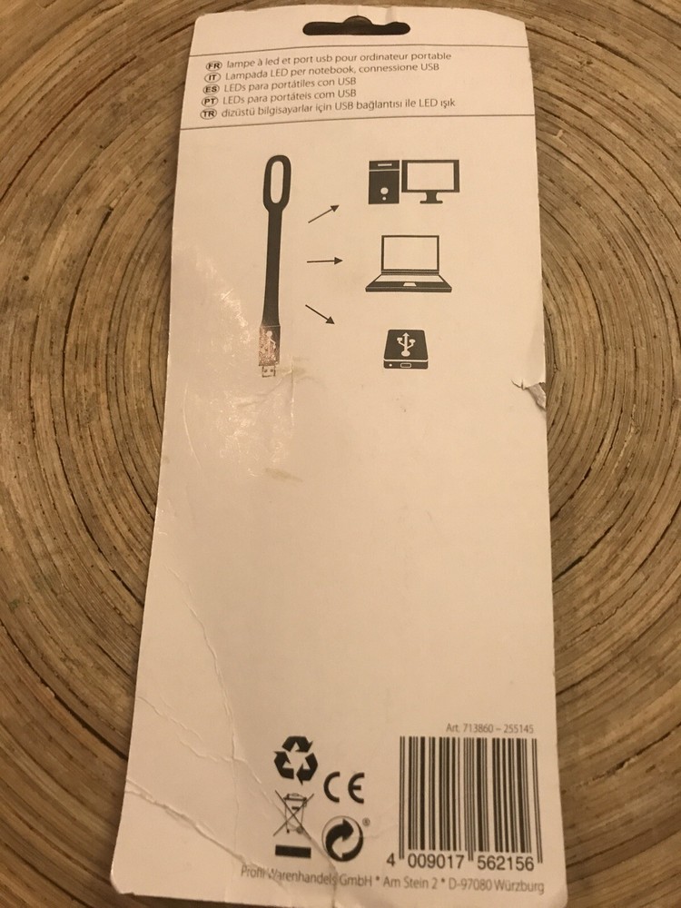 Flexible Blue Mini USB LED Light Lamp 4 Computer Notebook Laptop Reading Bright