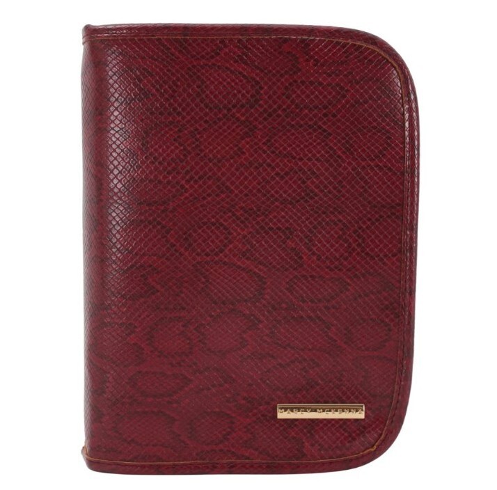 Marcy McKenna Jewelry Portfolio with Removable Mini Case-Red Python-NWT