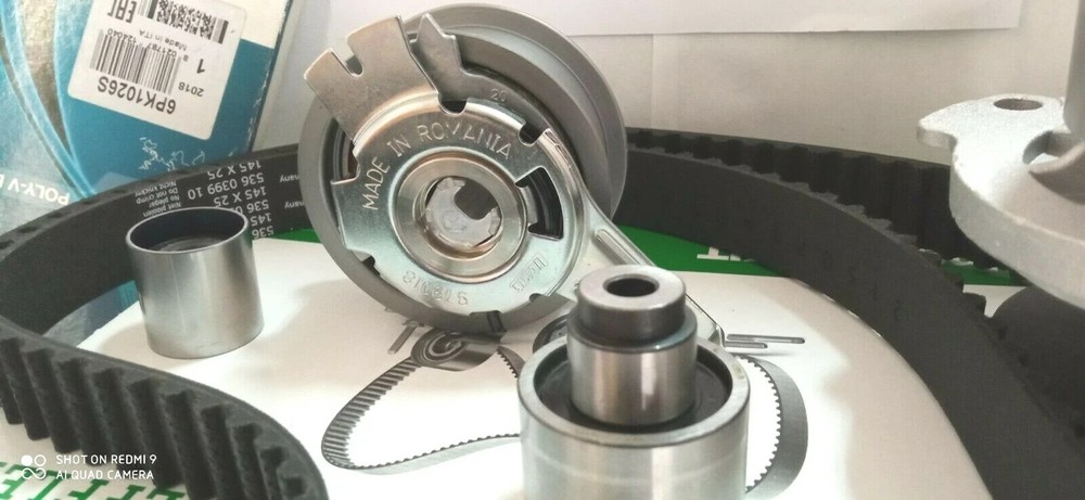 DISTRIBUTION KIT WITH WATER PUMP + BELT SERV FOR AUDI A4 2.0 TDI 105-125KW