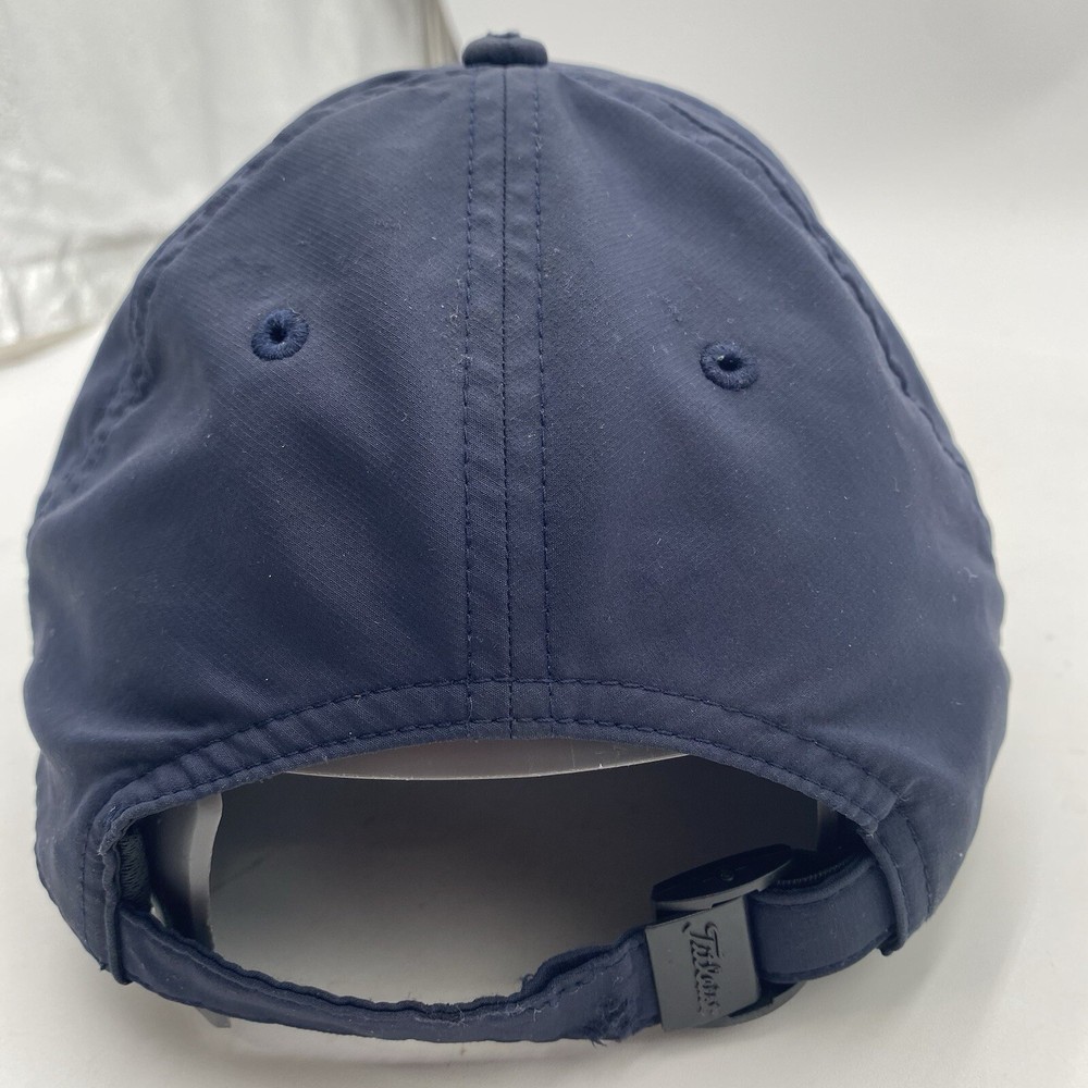 Titleist Golf Hat Van Buren Executive Course Distressed Destroyed Blue Strapbac