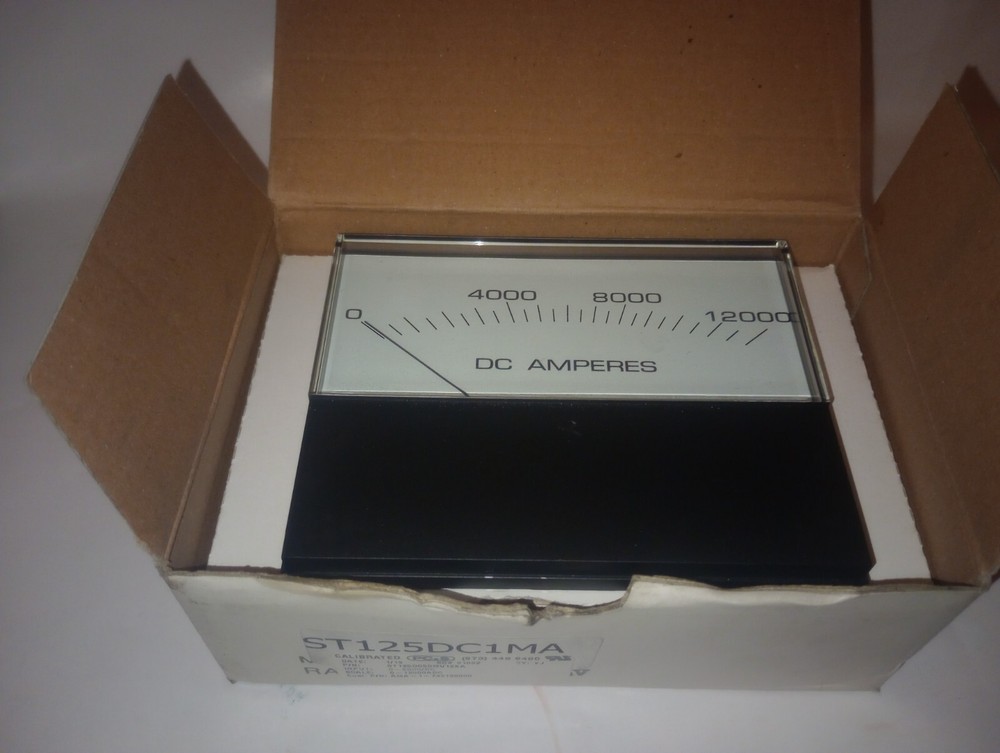 NEW PC&S PANEL COMPONENTS & SYSTEM ST125DC50MV12KA ANALOG PANEL METER 0-12000ADC