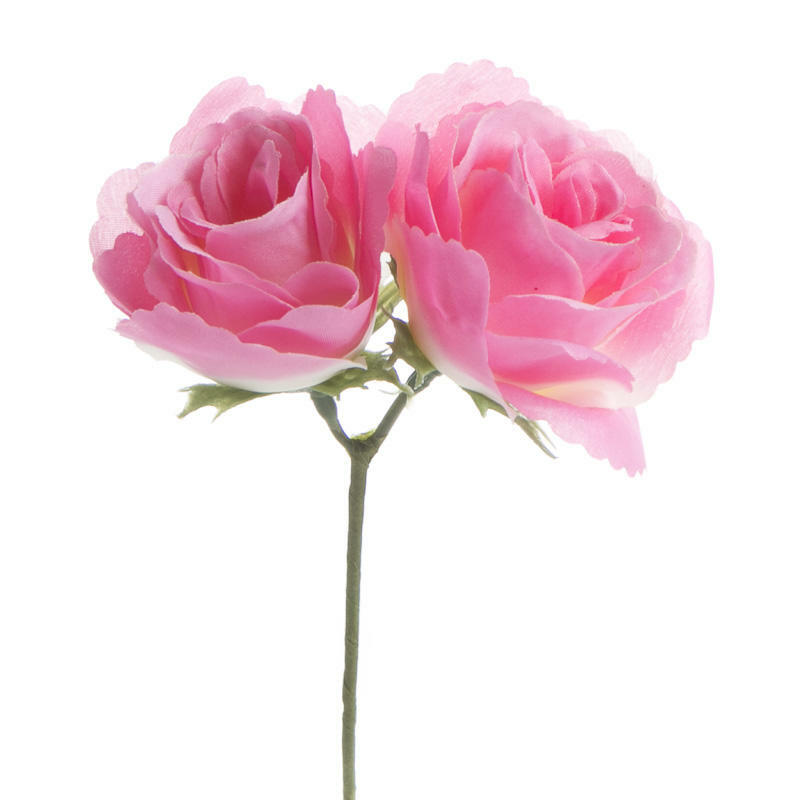 Poppin Pink Artificial Rose Embellishing Picks