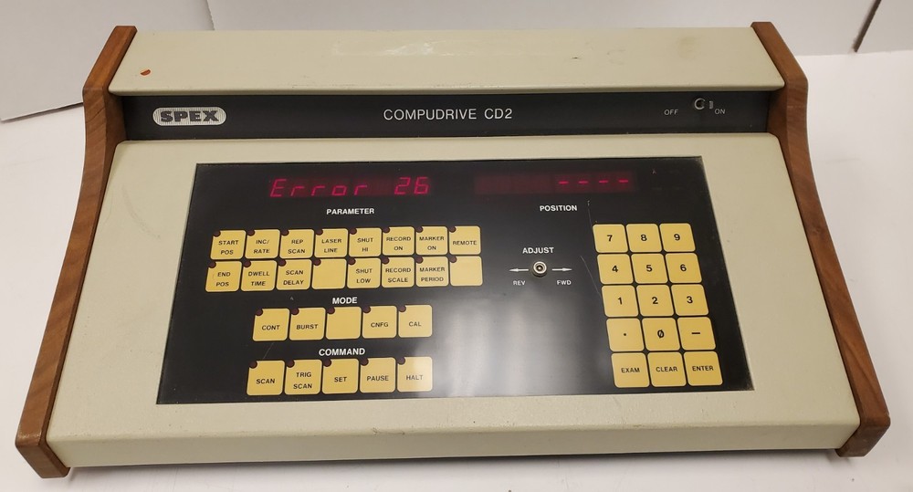 Spex 500M Spectrometer w CD2 & CD2B Compudrive drive units, OP manual