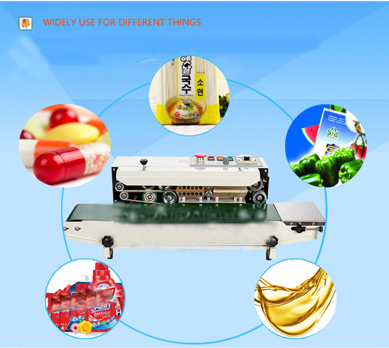 FR-770 Mode Upgrades Big Power Motor 110V Horizontal Continuous Sealer Machine
