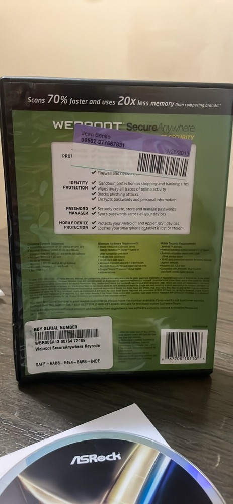 Webroot Software SecureAnywhere Internet Security Plus Protects 3 Devices