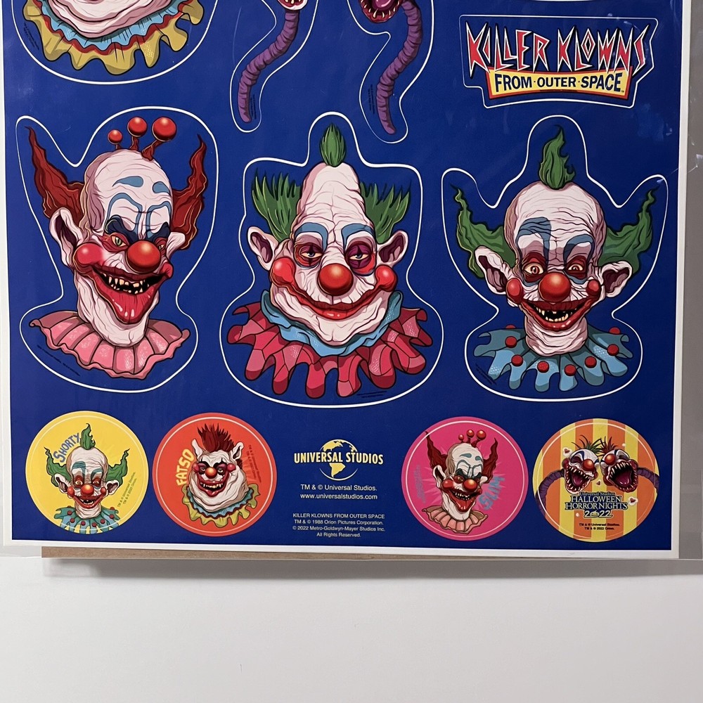 killer klowns from outer space decals 2022 hhn Removable Reuseable