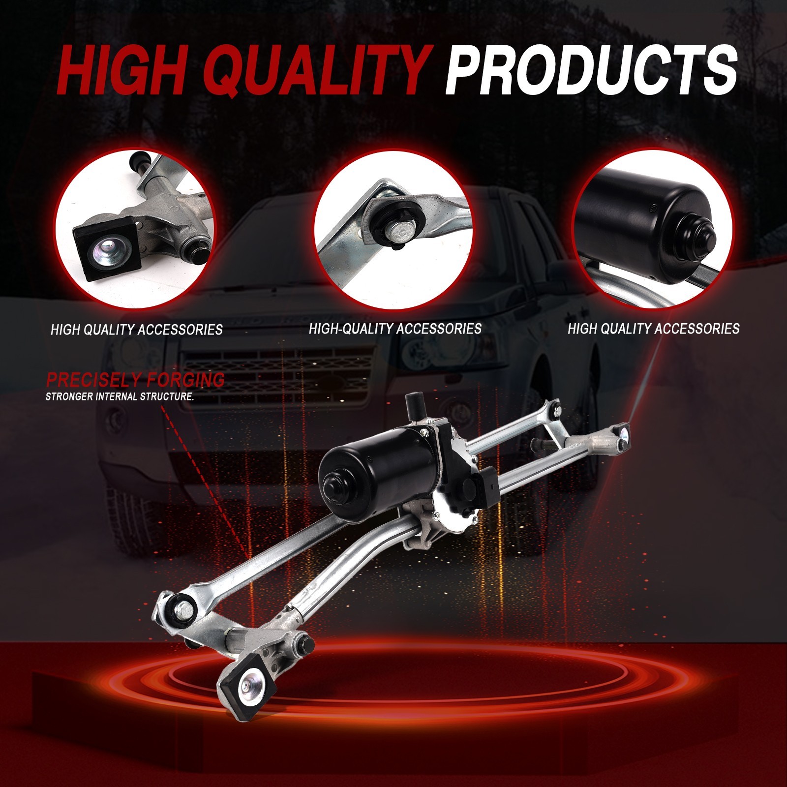 Front Windshield Wiper Linkage with Motor For Land Rover LR2 2008-2015 LR002253