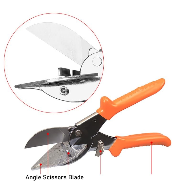 TorSor 3 Pack Multi Angle Miter Shear Cutter Blade Replacement Silver