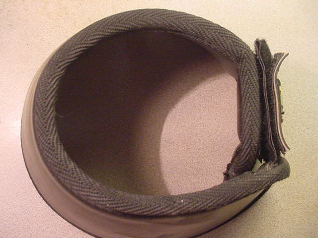 ThinLine Padded Hoof Protector Boot XL Black Hook & Loop Closure