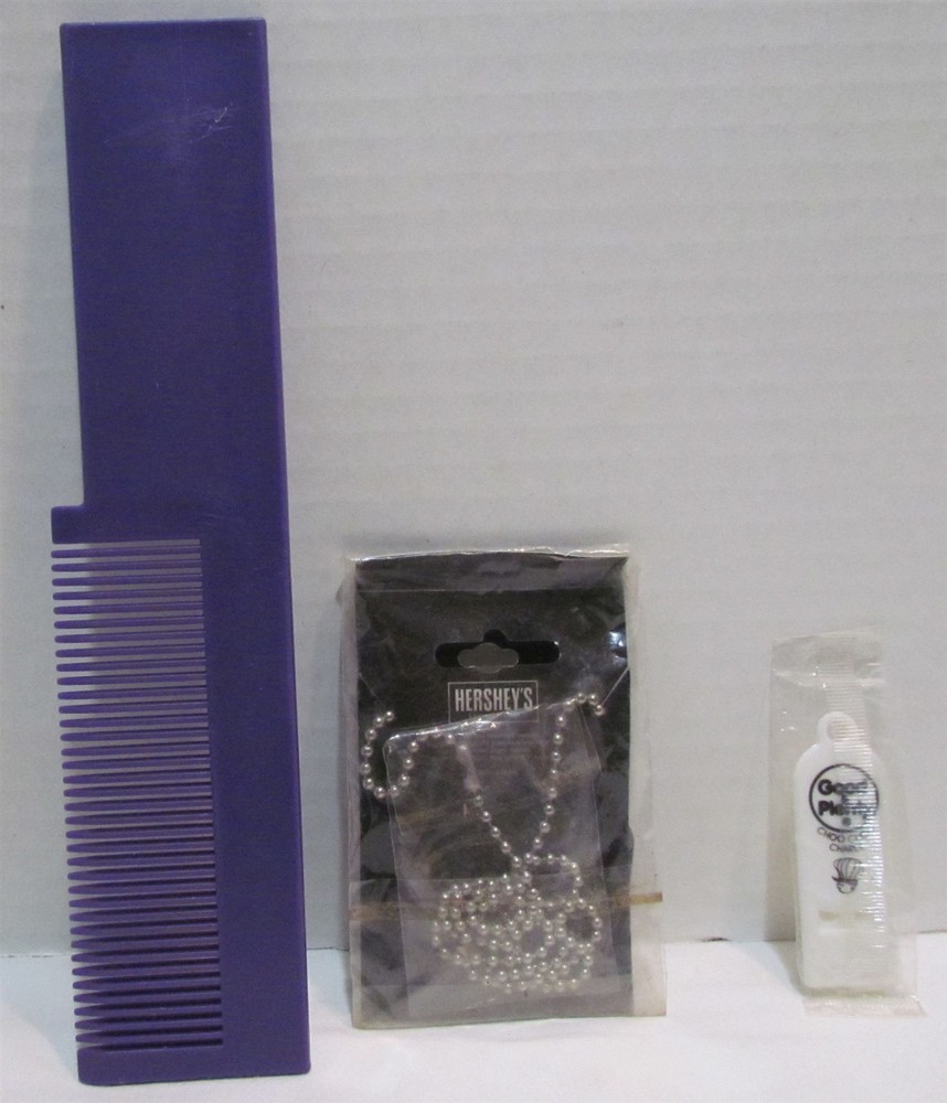 Good and Plenty Candy Items: Whistle, Keychain & Comb