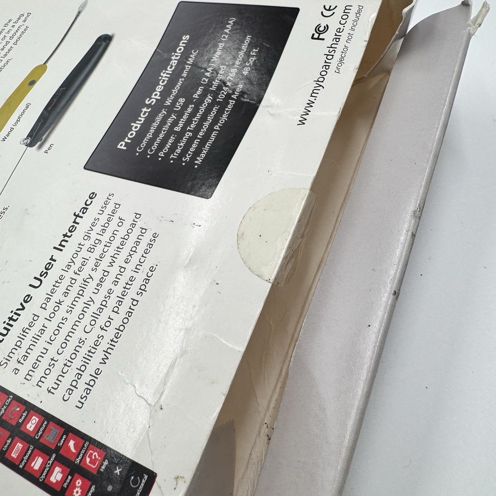 Untested BoardShare Smart Wired Interactive Whiteboard Device -Read