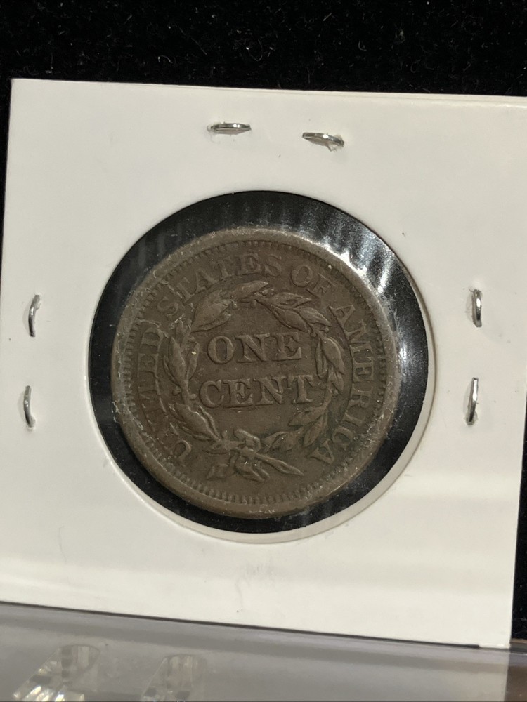 1850 Braided Hair Large Cent