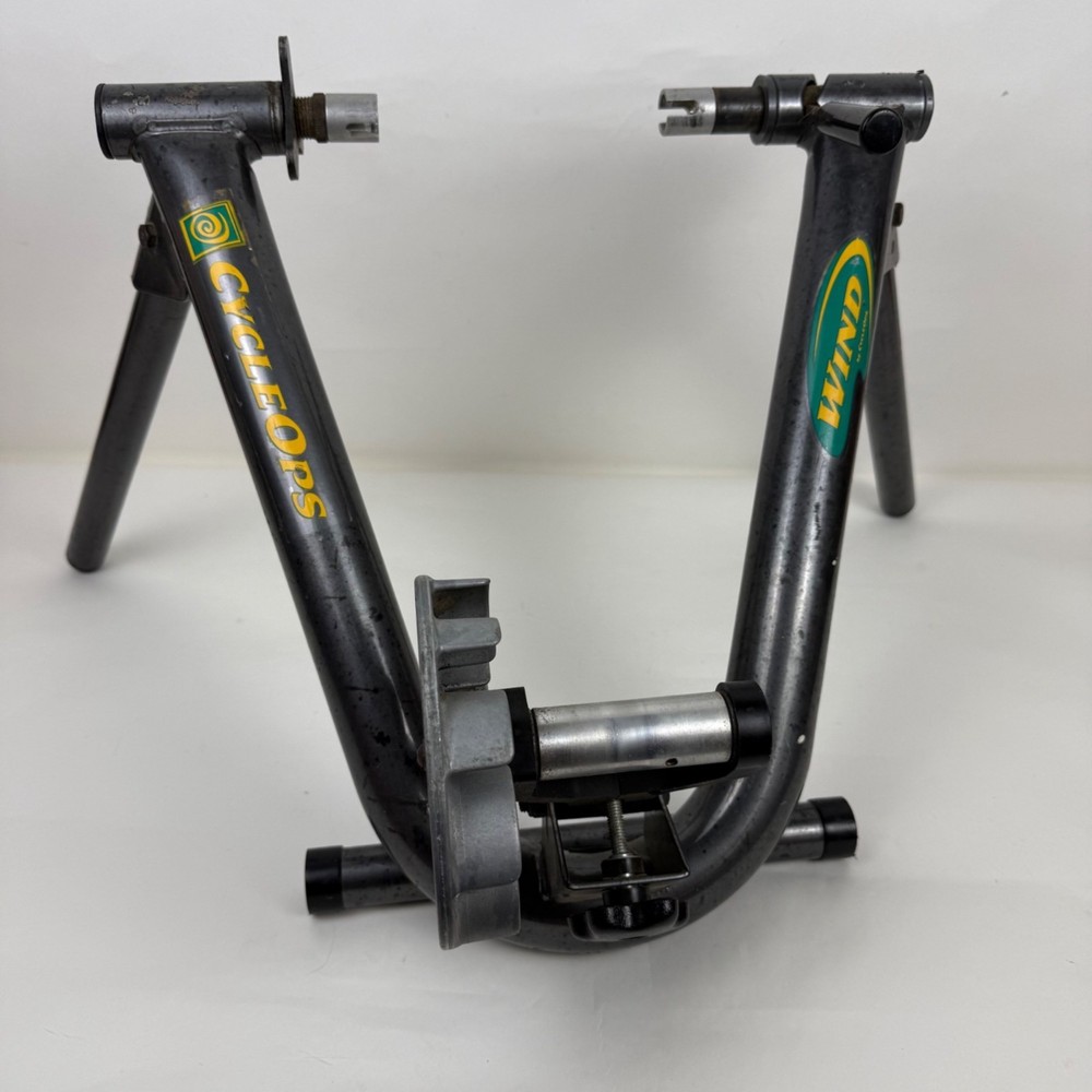 CycleOps Wind-Based Indoor Bicycle Trainer Folding Legs Front Wheel Stand