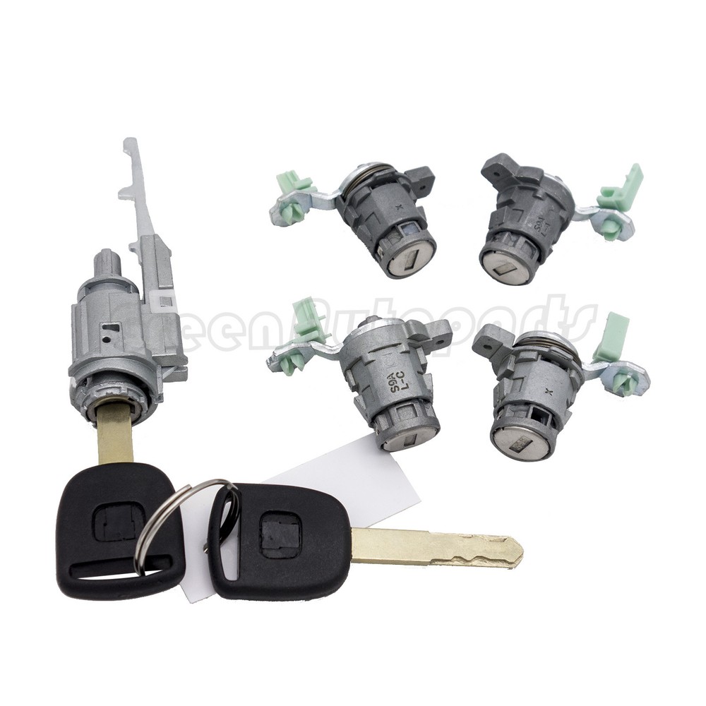 Ignition Switch & 4X Door Lock Cylinder & 2 Keys For 2003-2011 Honda Element