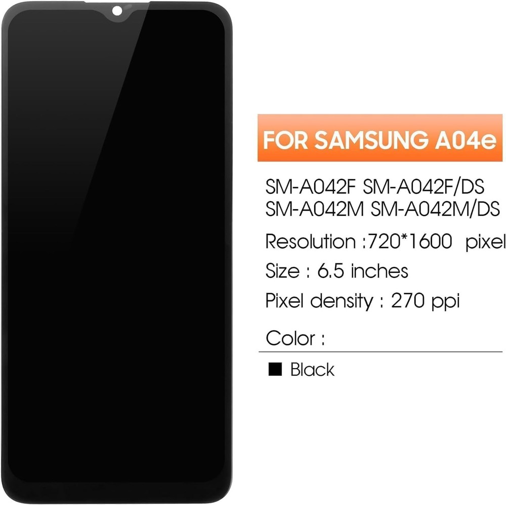 For Samsung A04E Screen Replacement A042F A042M LCD Digitizer Touch Assembly