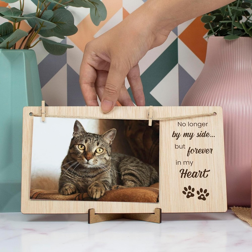 Rustic 4x6 Pet Memorial Picture Frame - Cherish Your Pet's Memory Elegantly