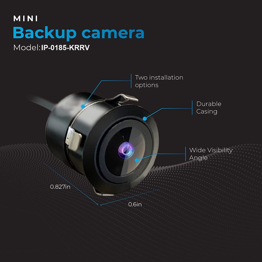 Car Backup Camera Front/Rear View Hang/Flush Mount Two Way Installation Reverse