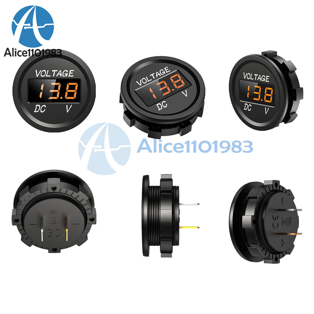DC 5-48V Mini Waterproof Digital Voltmeter Voltage Tester LED Display Voltmeter