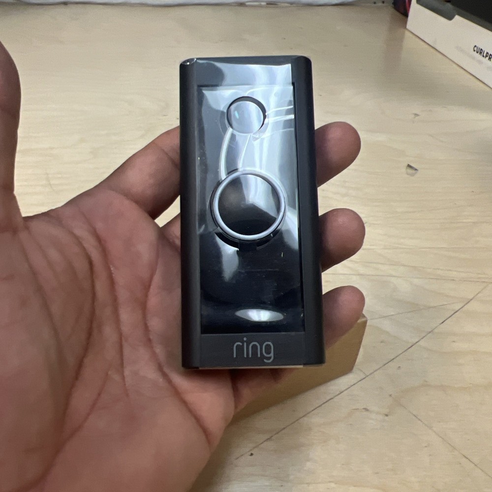 Ring Video Doorbell Wired Motion Activated Visual Alert Black