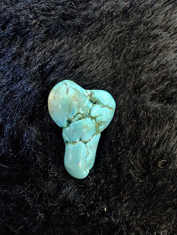Phallus shaped turquoise piece OOAK
