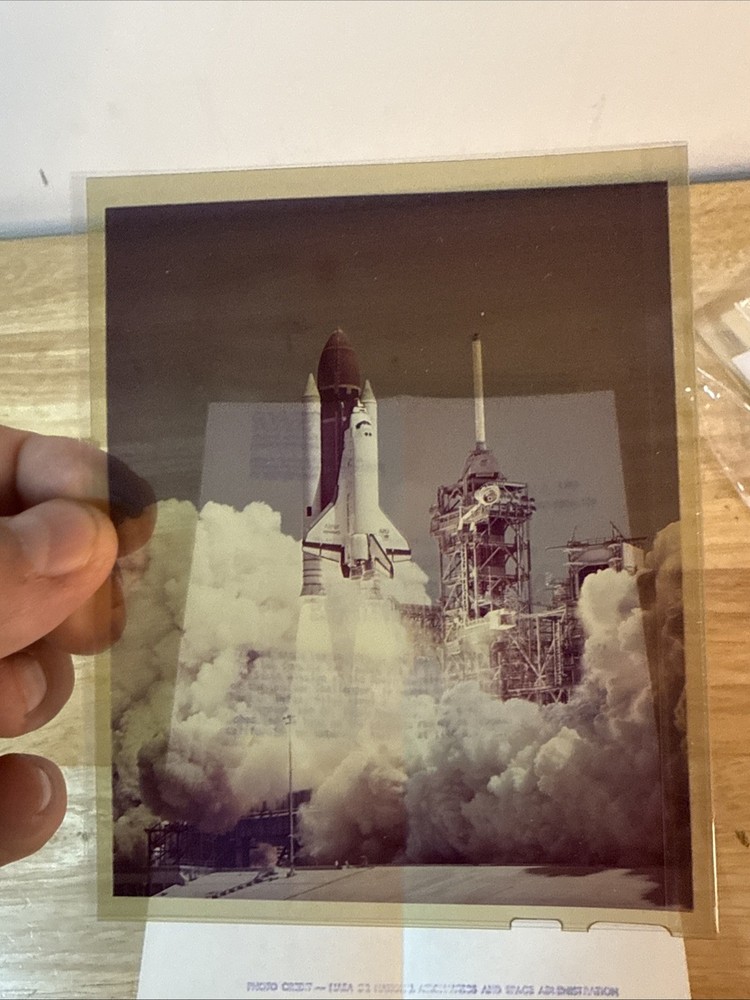 NASA Space Shuttle Challenger STS-6 First Flight Press Release + Photo 1983