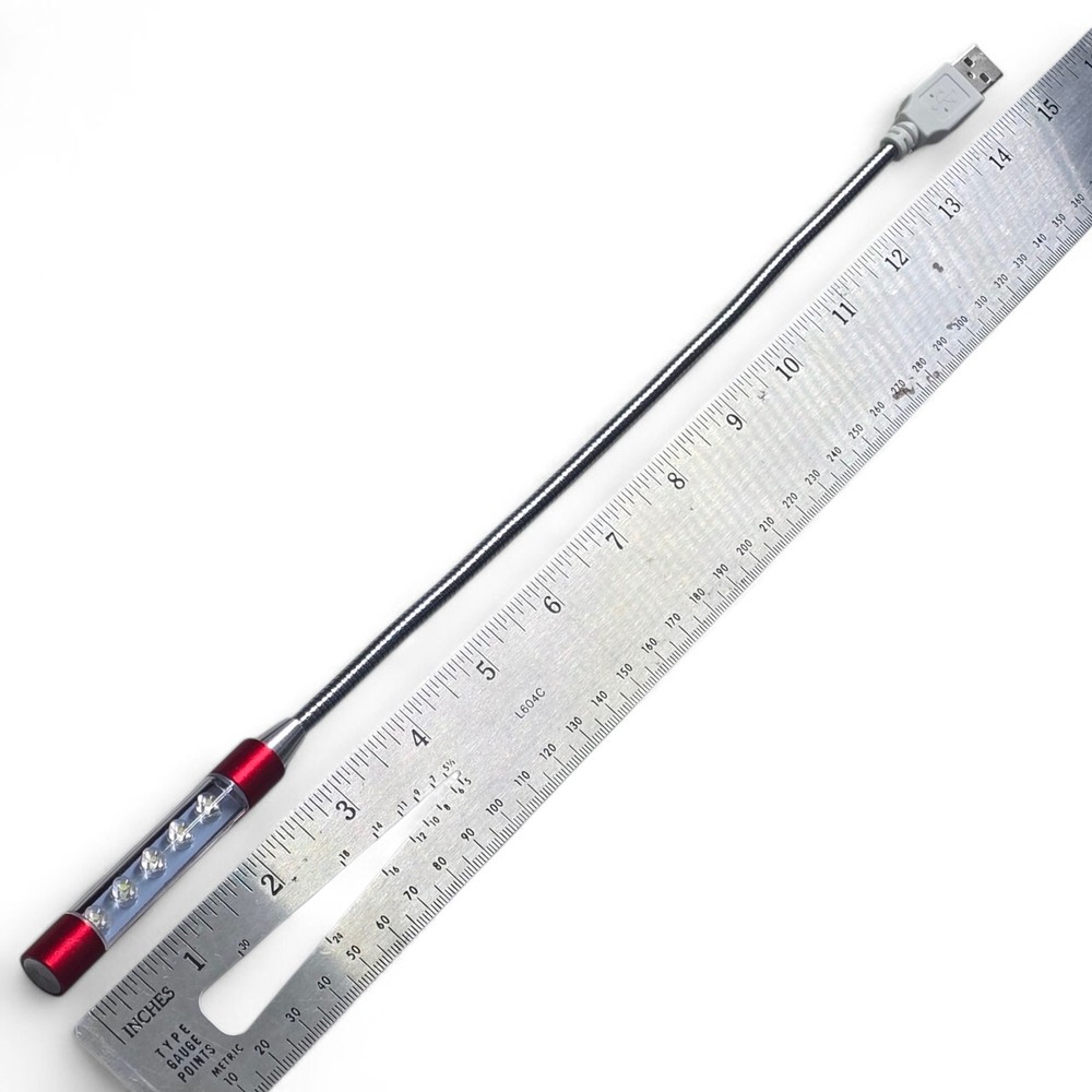 Mini USB LED Flexible Light: Portable USB Light for Laptop Computer Keyboard RED