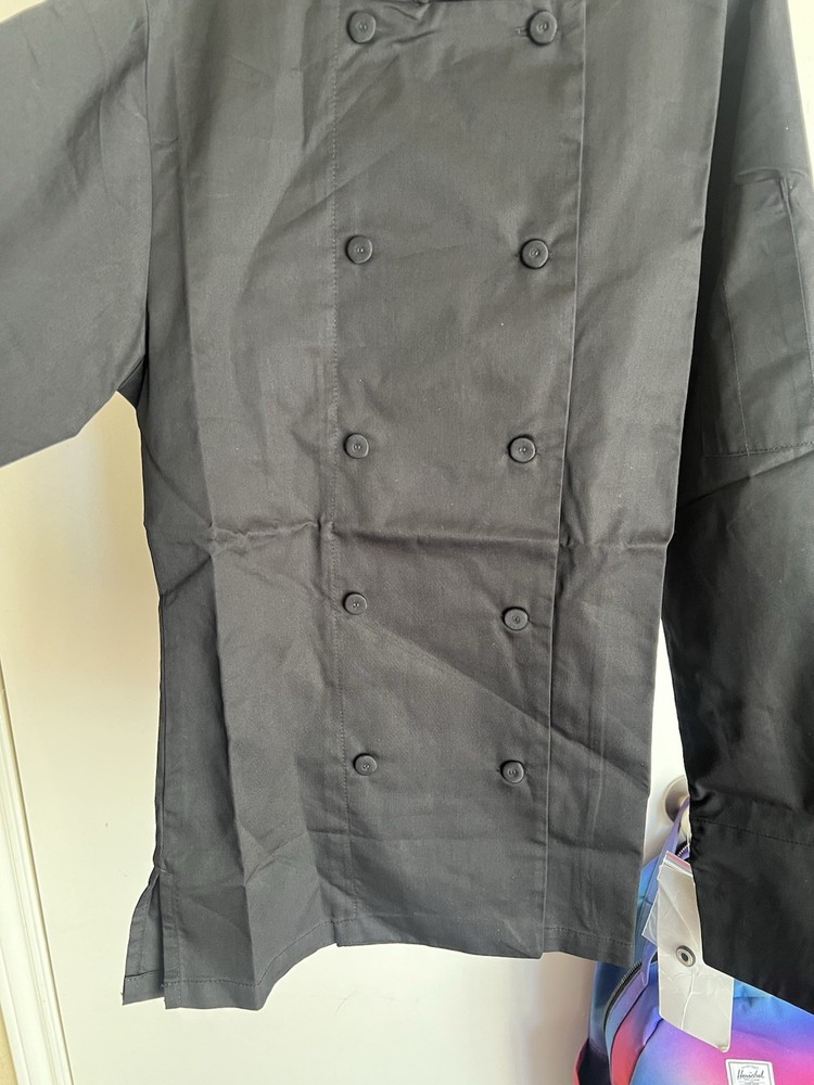 Women's Sofia Chef Coat Black X-Small