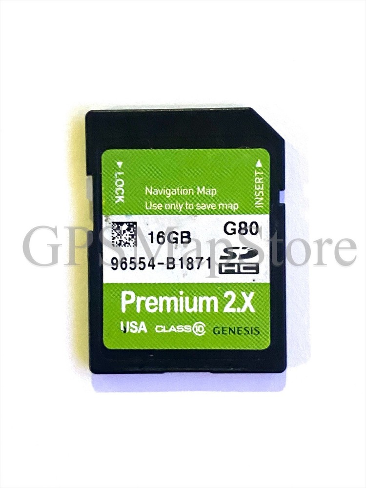 2017 Genesis G80 Premium with Joy Dial Control Navigation DATA SD Card USA Map