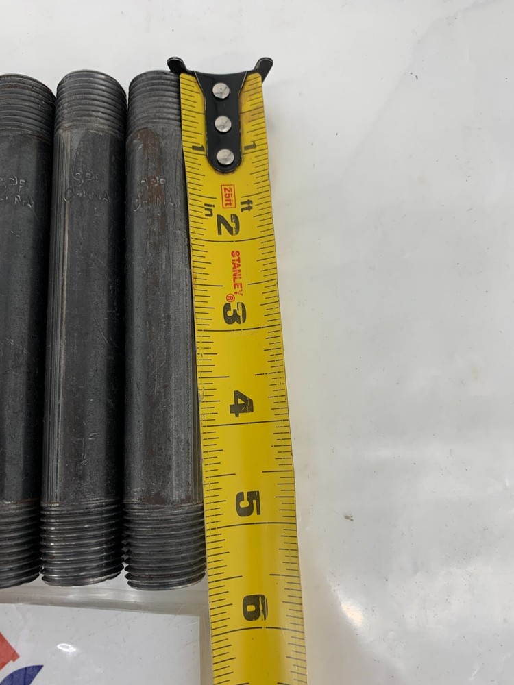 SPP 1/2" x 5-1/2" Threaded Both Ends Schedule 40 Black Carbon Steel Pipe PKG/7