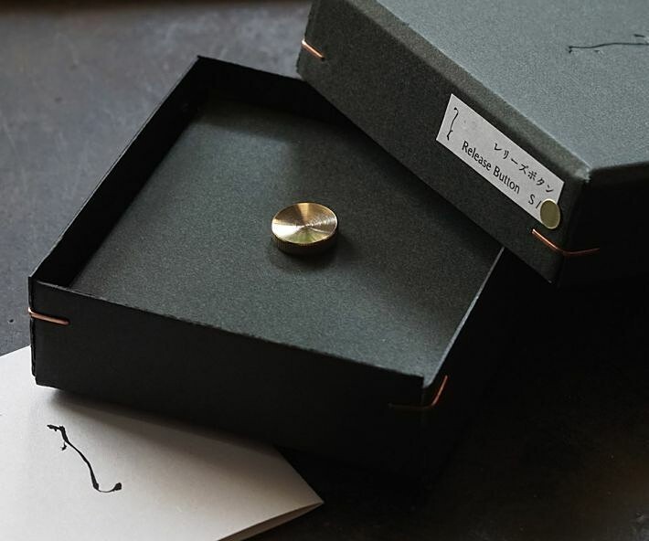 NANIGASHI Shutter Release Button BRASS ' Small ' S Size #014684