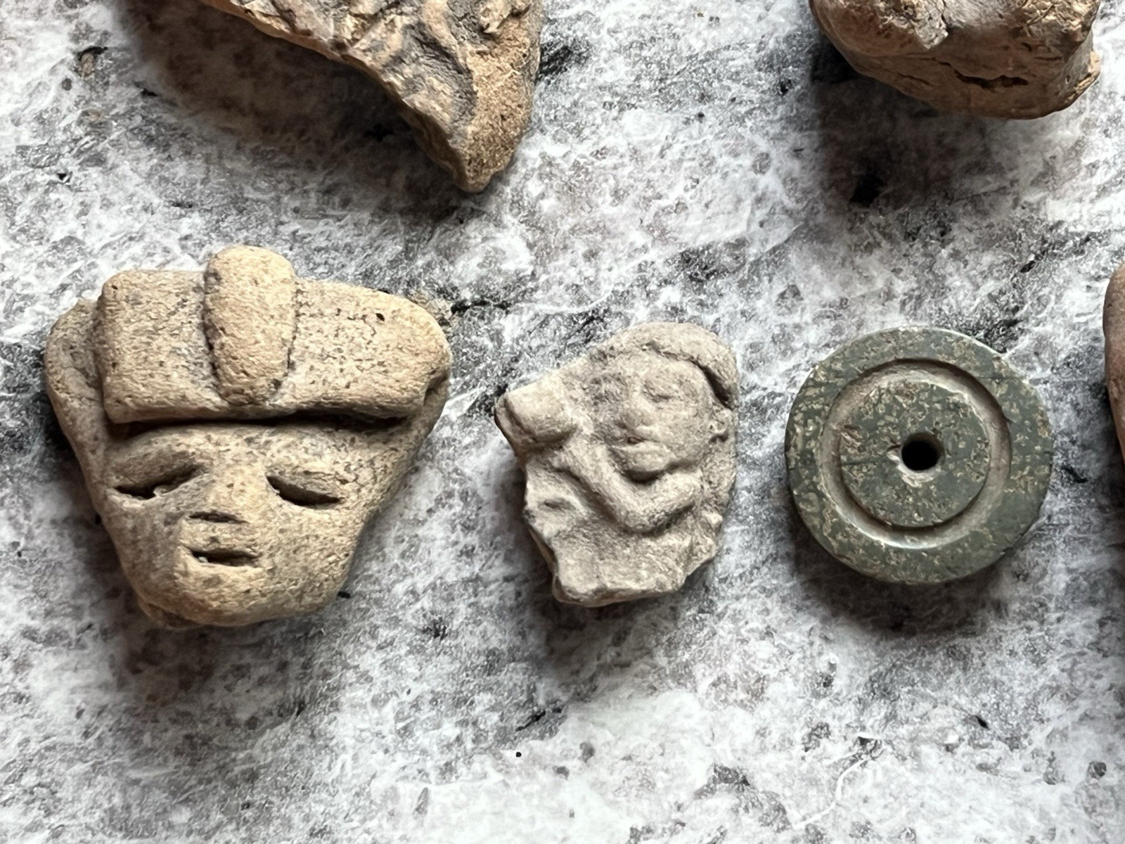 15 Teotihuacan Ancient Artifacts PreColumbian Pendant Figures Heads Beads Mayan